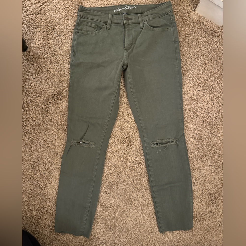 Universal Thread Dark Green Skinny Jeans